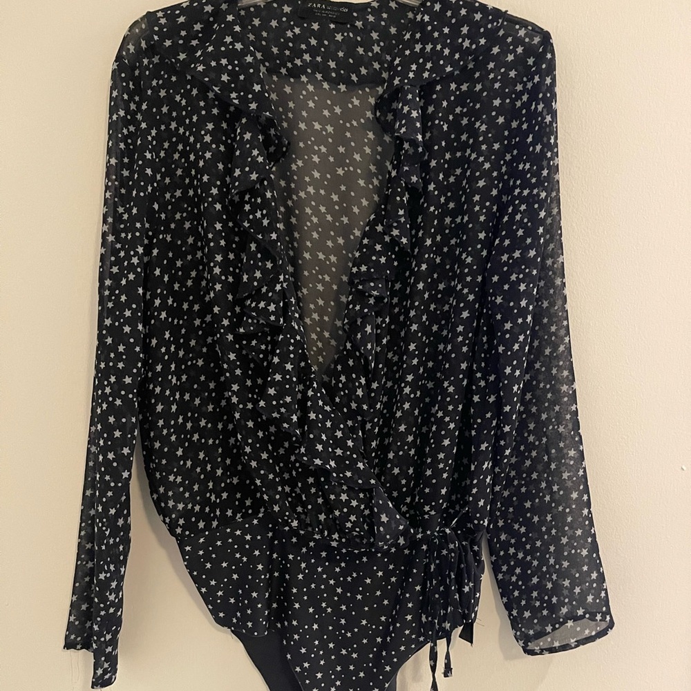 Beautiful star chiffon bodysuit